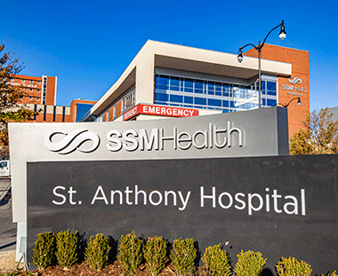 exterior of SSM Health St. Anthony Hospital