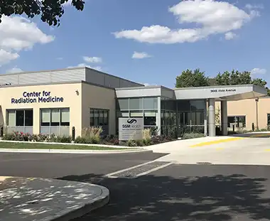 exterior of SSM Health Saint Louis University Hospital Center for Radiation Medicine