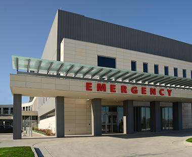 Emergency room at St. Mary's Hospital in Jefferson City, Missouri